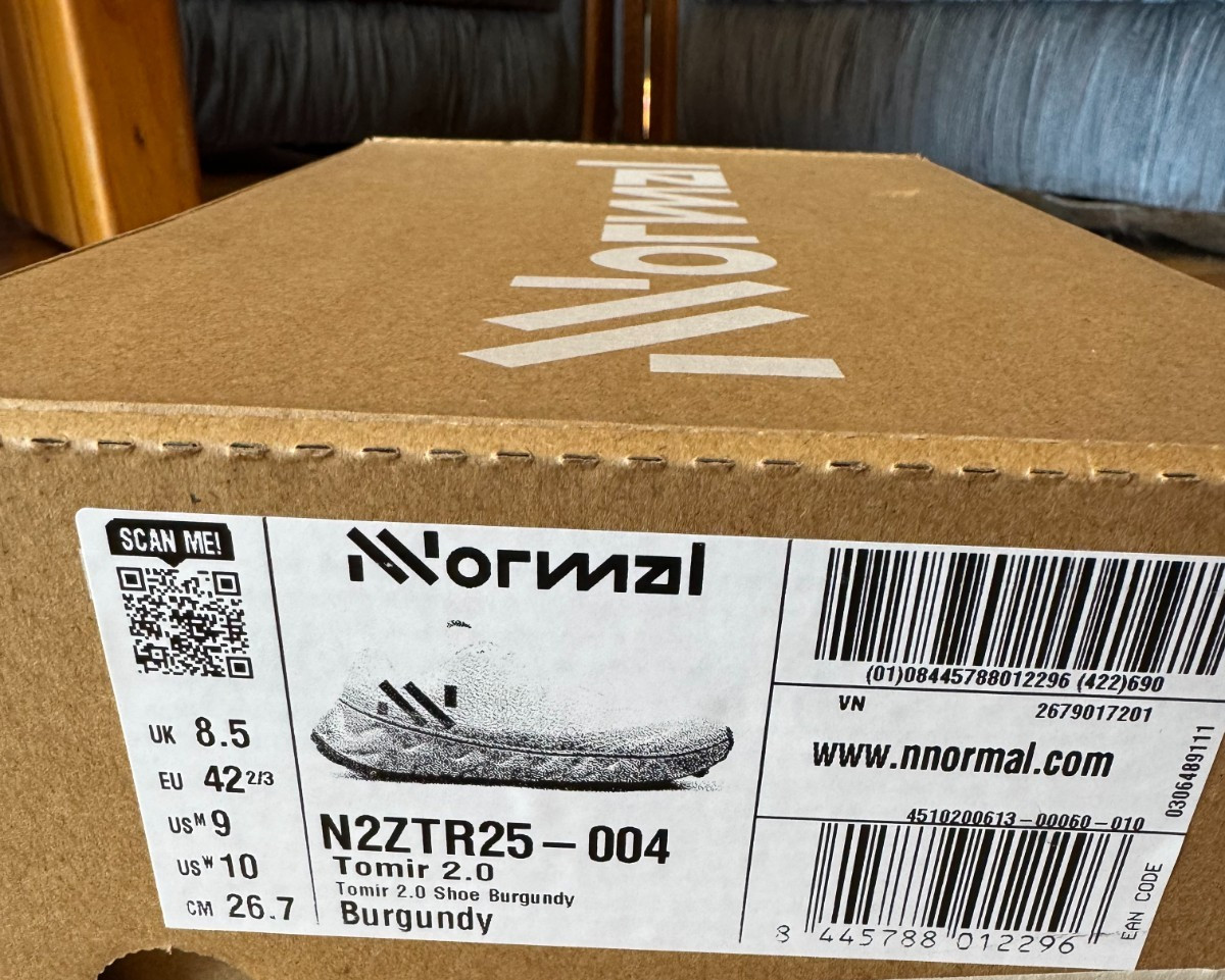 NNORMAL Tomir 2.0 DEMO Trail Run Shoe cushion rocker EVA litebase sole US mens 9