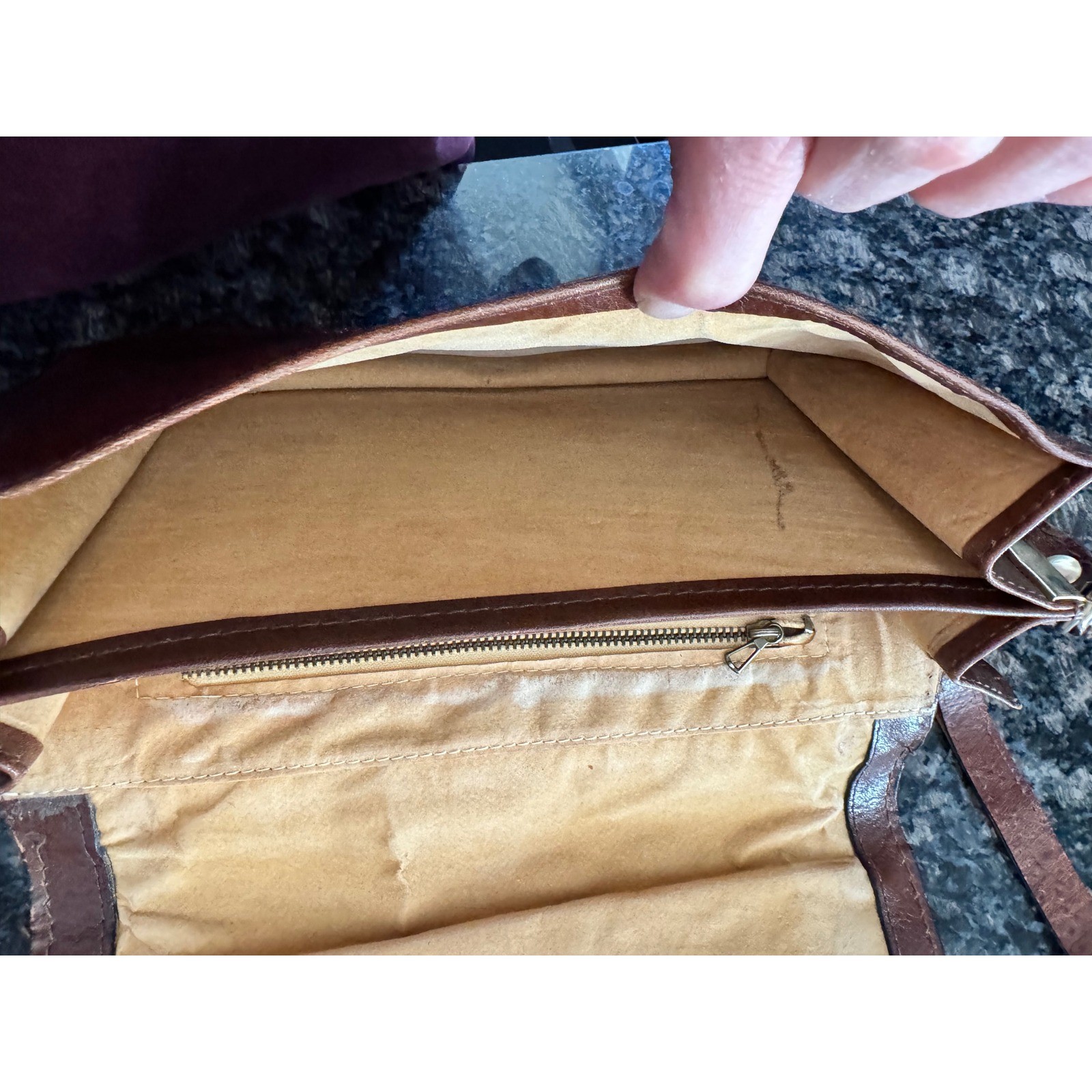Vintage Brown Leather Celine? Horse Carriage Shoulder Bag Equestrian Flap Purse