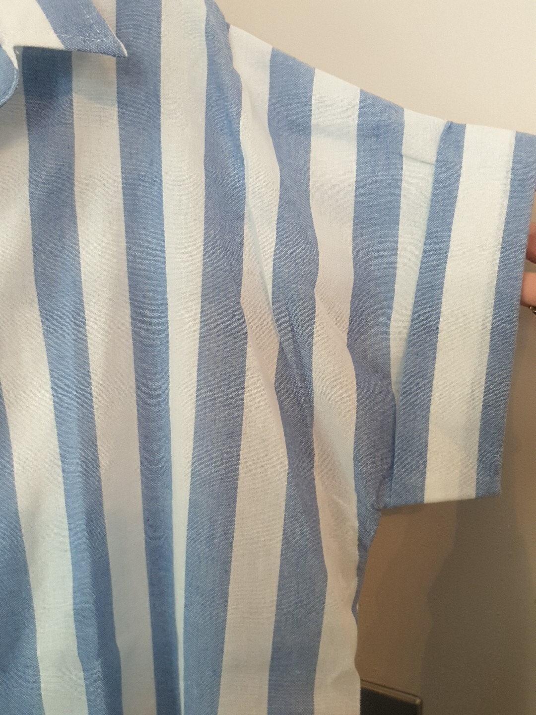 Button Up Blue Striped Shirt – Loose Casual Top – Size XXL/18 – BNNT- RRP £20.99