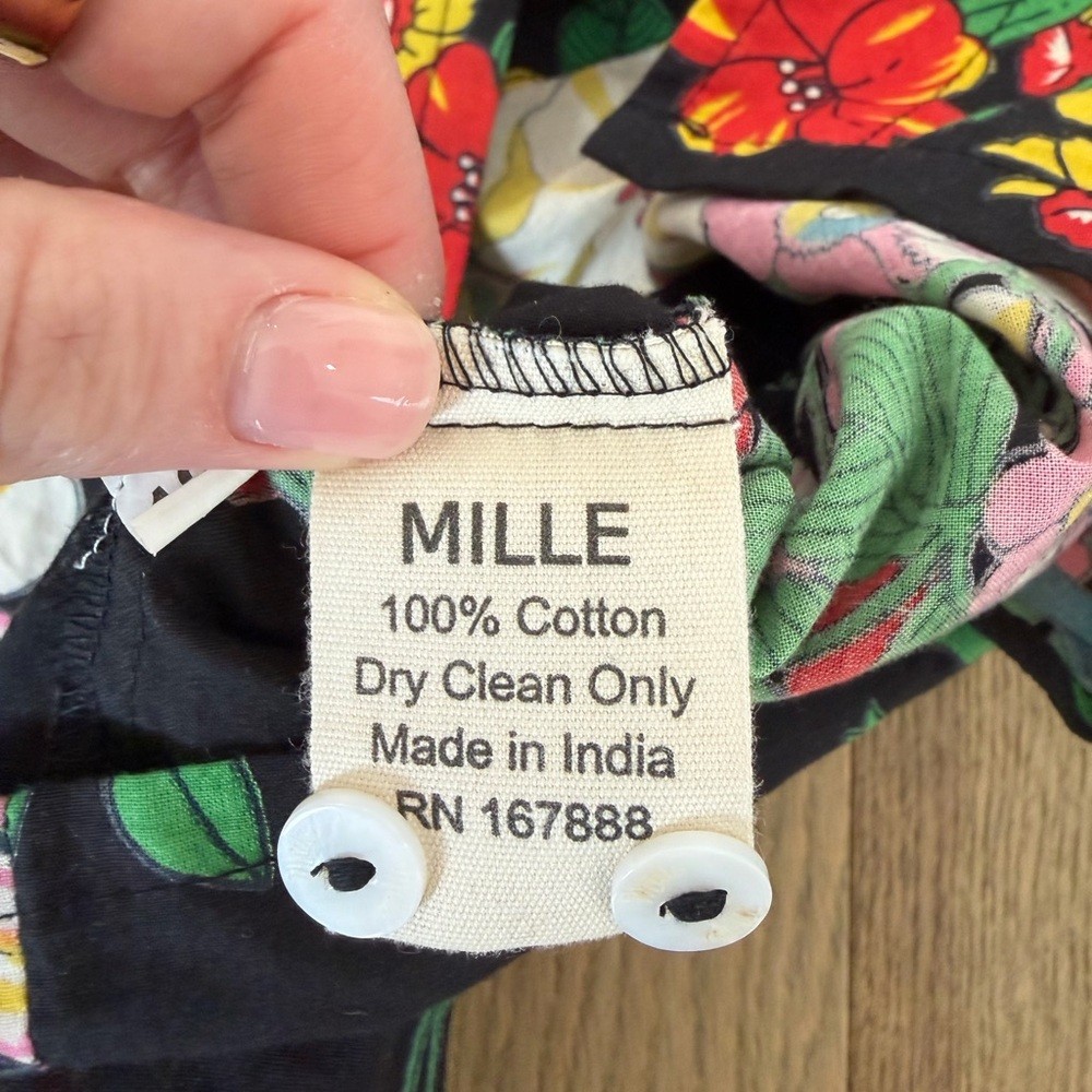 🤩 NWT – Mille Floral Button-Down Blouse – Size XXS