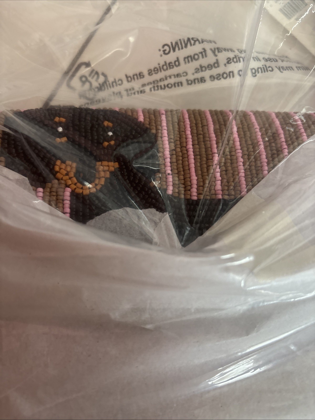 Anthropologie The Fiona Beaded Bag: Animal Edition Dog Striped Dachshund