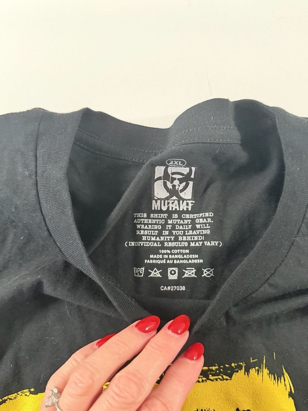 Mutant Born Different Born Hardcore Black T-Shirt – size 2XL