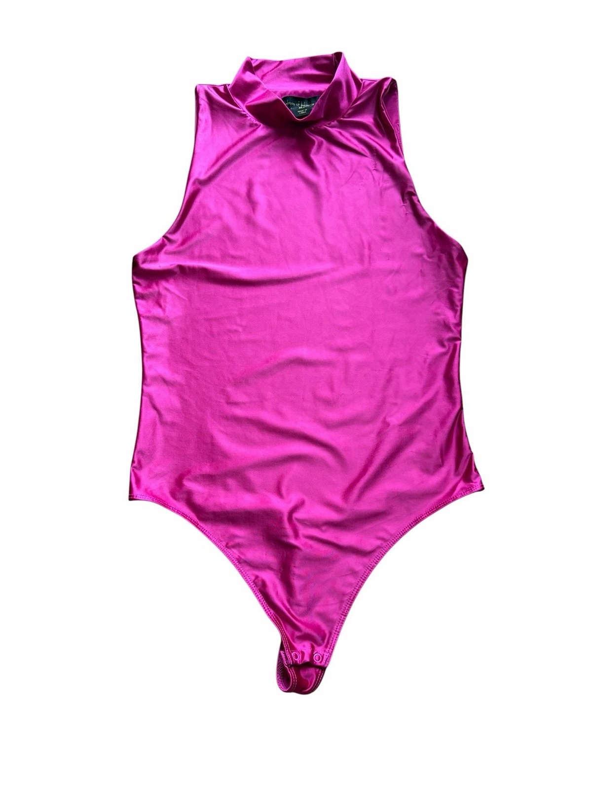 House of Harlow 1960 X REVOLVE Fuchsia Pink Mock Neck Sleeveless Bodysuit