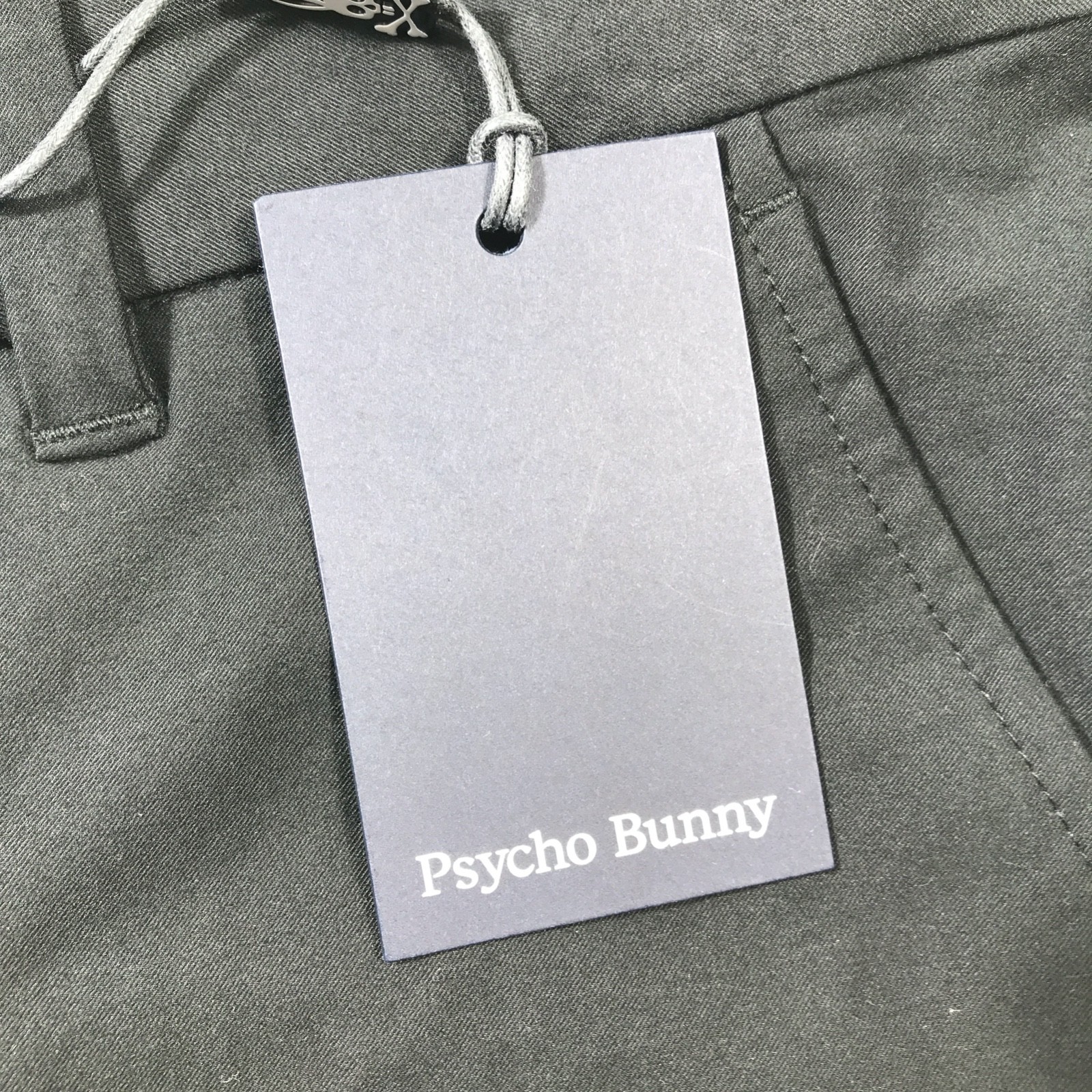 Psycho Bunny Gable Sport Pants 36 Black Cotton Blend Chino Preppy Athleisure New