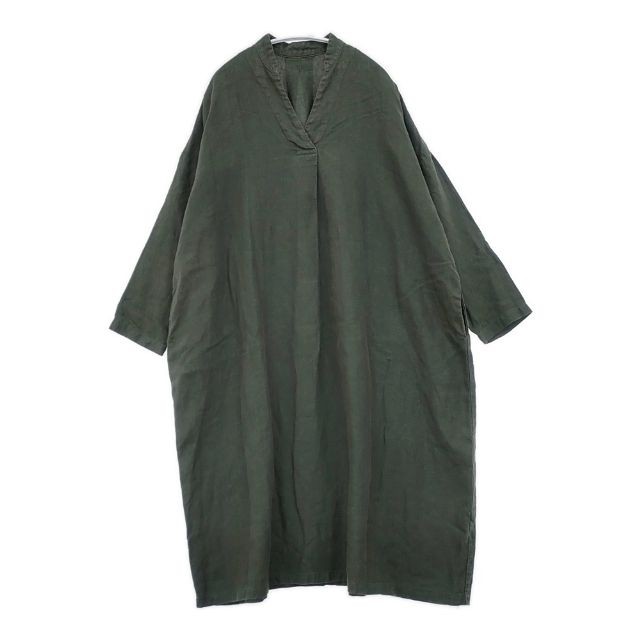 nest Robe Linen Wide Silhouette 01191-1093 Garment Dyed dress green 6-0513M∞