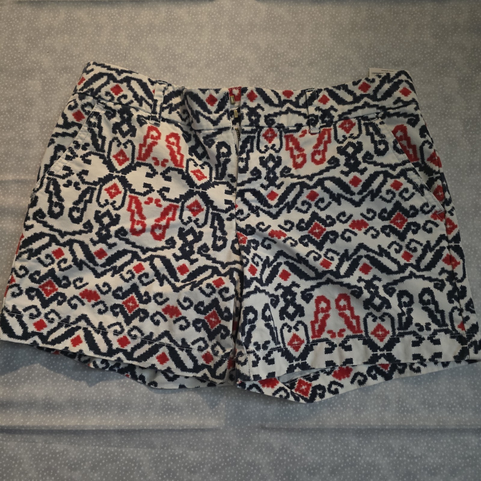 Tommy Hilfiger Women’s Size 4 Red White & Blue Chino Walking Casual Shorts