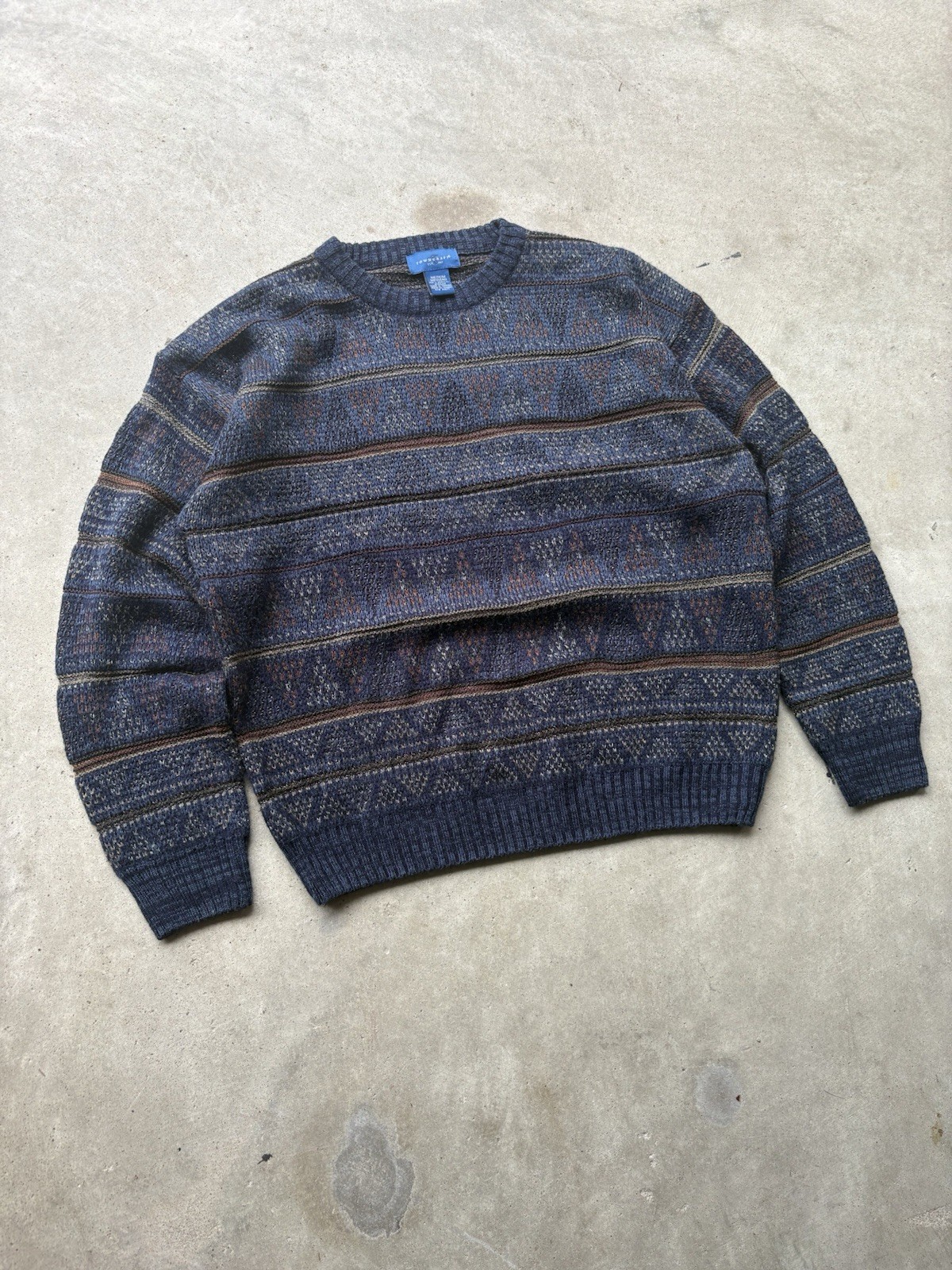 Vintage 90’s/00’s Towncraft Knit Earth Tone Sweater Size M
