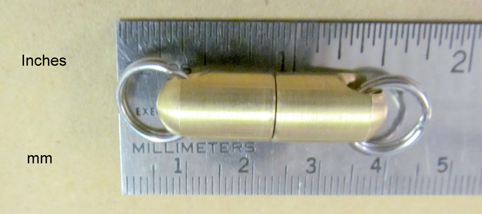 Quick Disconnect Magnet Valet Keychain Release N52 Brass 6 lb 2.5kg Link B