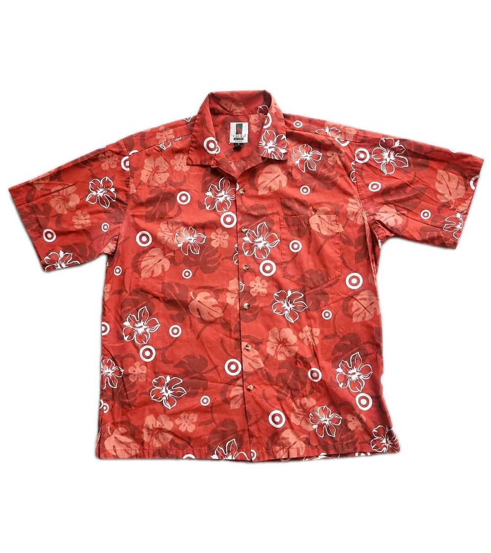 Rare Tori Richard Target Hawaii Employee Aloha Shirt XL Orange Floral USA NWOT