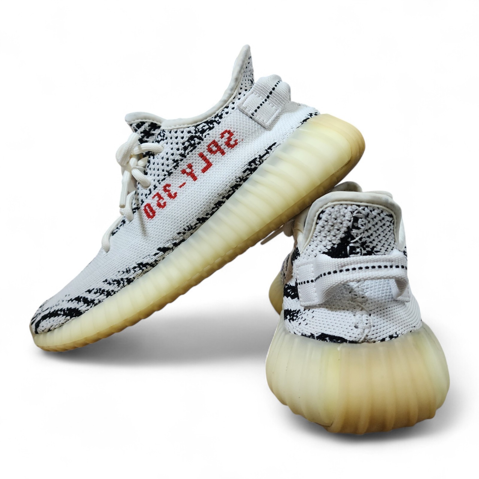 Adidas Yeezy Boost 350 V2 ‘Zebra’ Streetwear White Black Red CP9654 Men’s Size 6