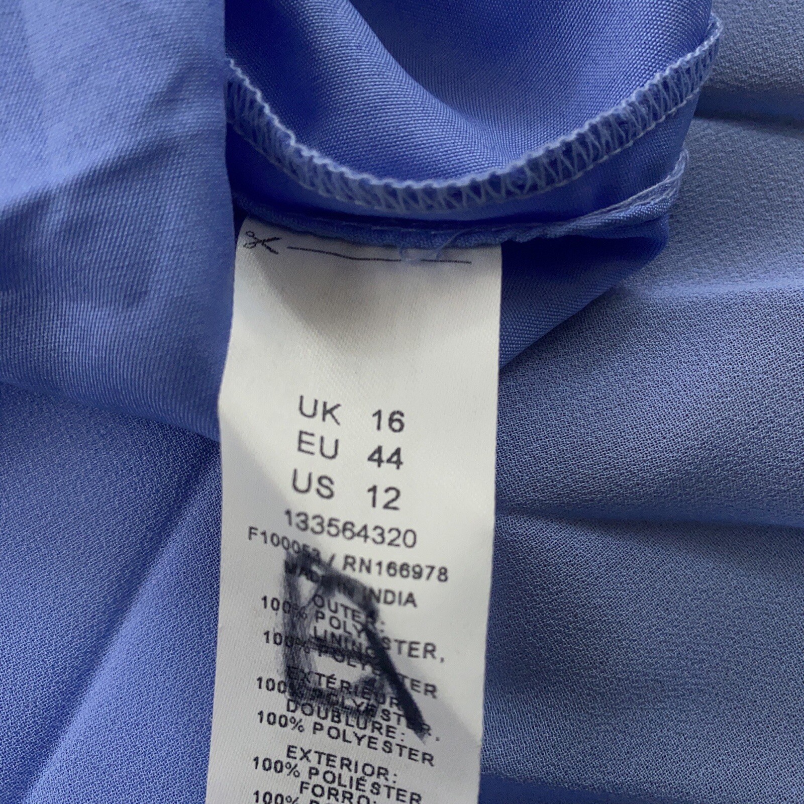ASOS Design Womens Size 12 Light Blue Pleated Strappy Open Back Midi Dress NWT