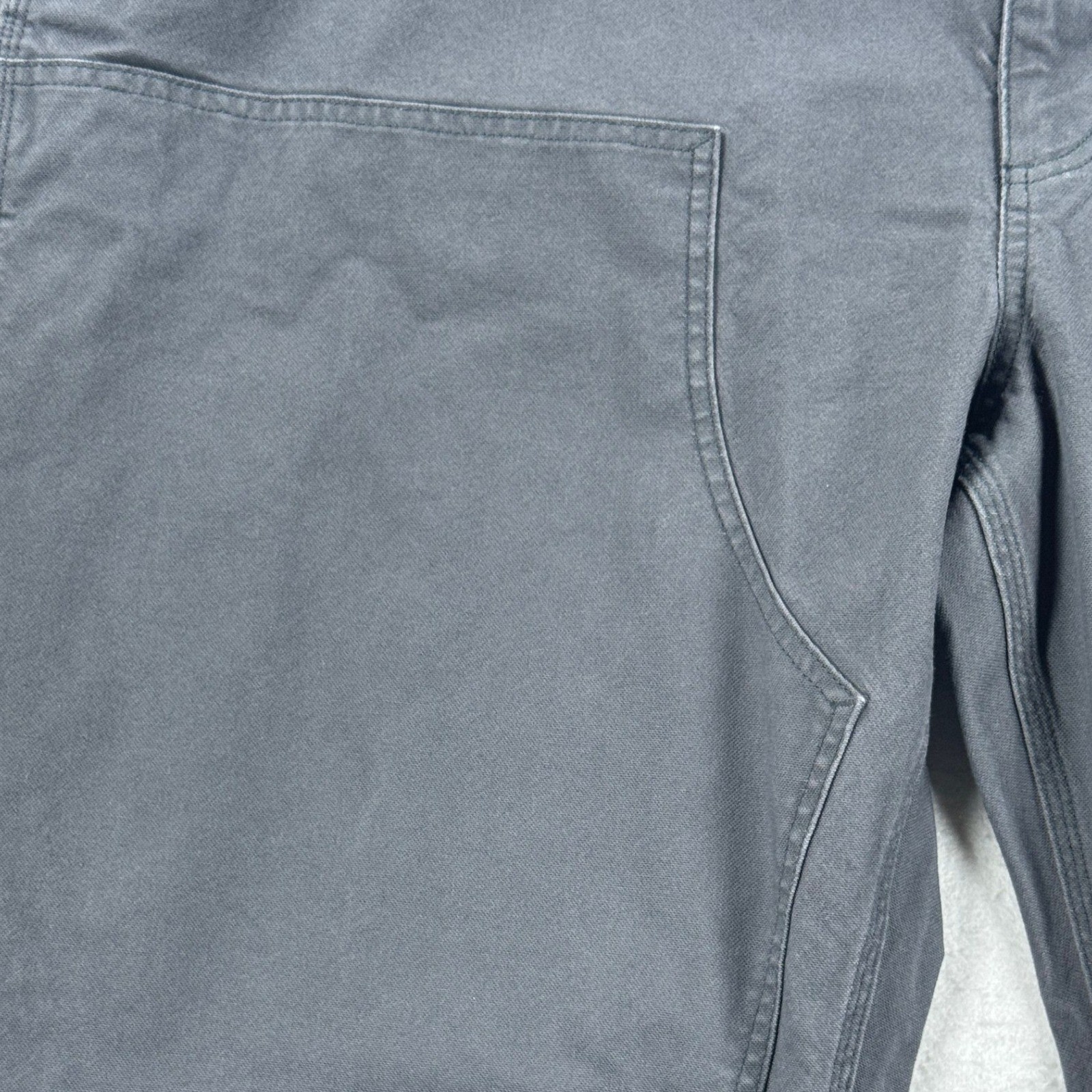 Carhartt Relaxed Fit Double Knee Work Pants Gray Canvas 48×30 Mens Trousers