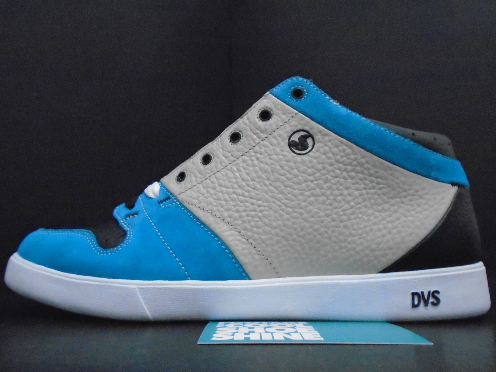 2007 DVS HUF 5 MID ORIGINAL INTENT TEAM SAMPLE BLUE LIGHT GREY BLACK WHITE 9.5
