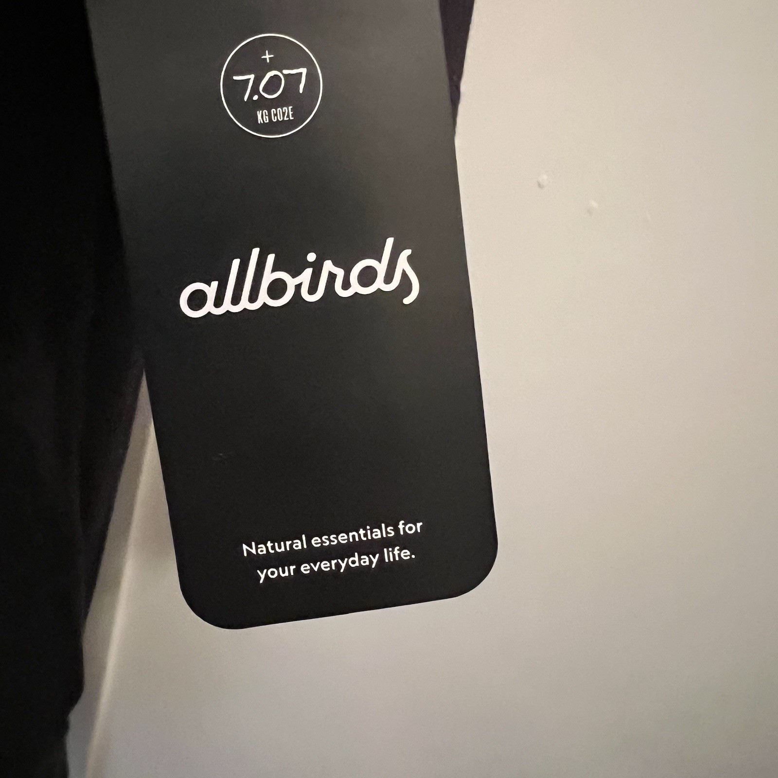 Allbirds Allgood Cotton Tee Natural Black Tree Glider NWT Large Short Sleeve