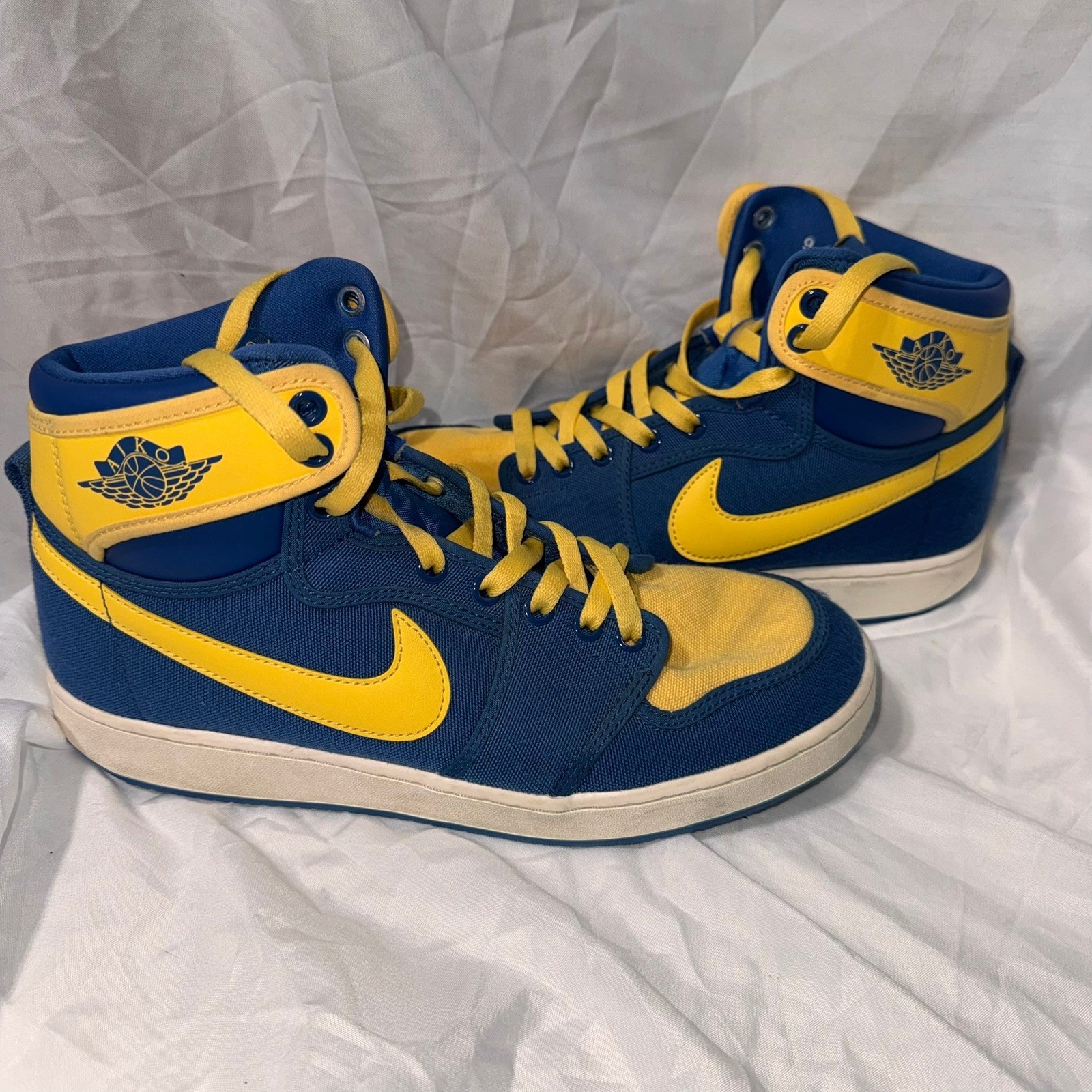 Air Jordan 1 AJKO High Laney True Blue Topaz Gold DO5047-407 Mens 9
