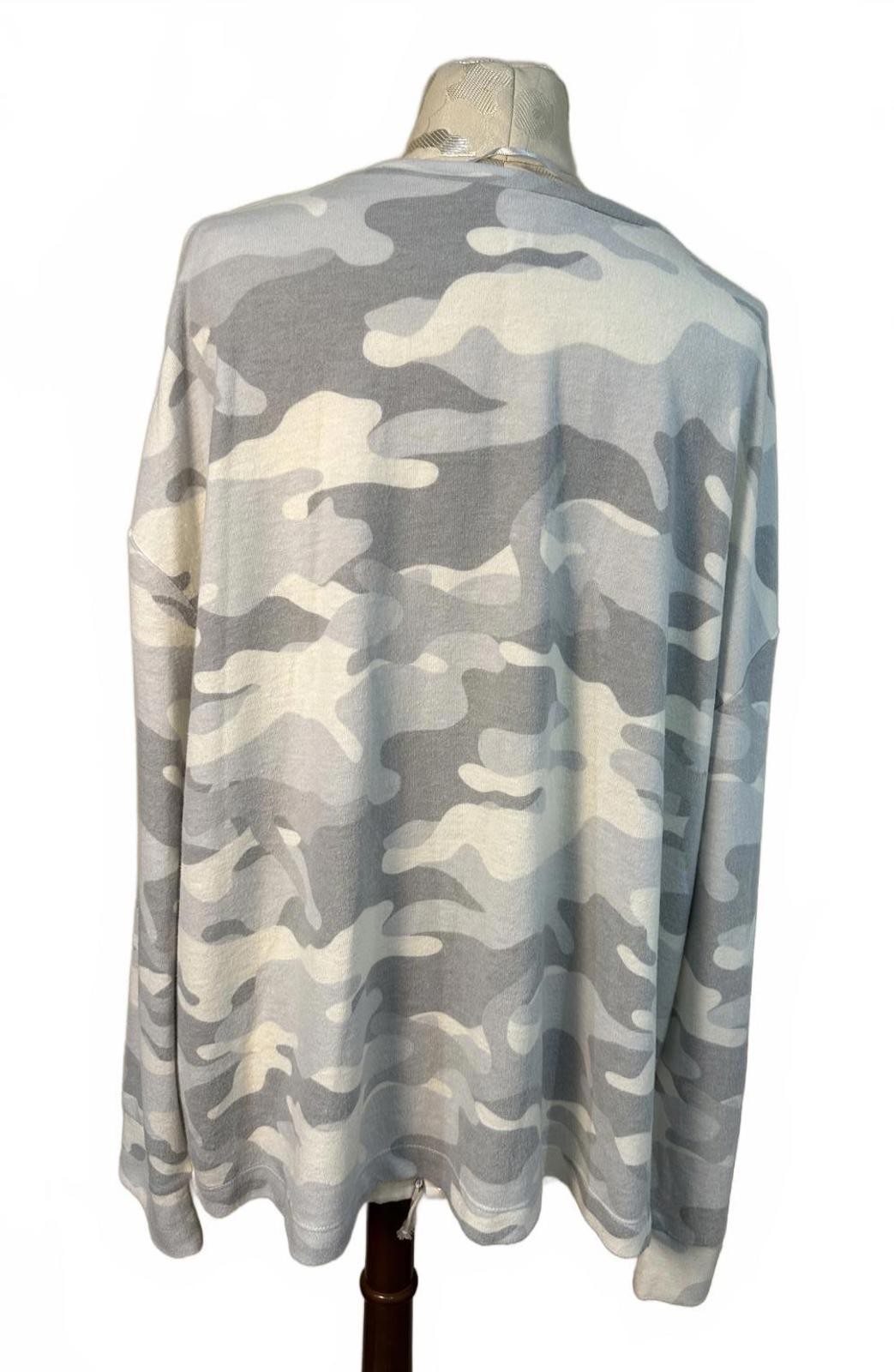 Super Soft & Comfortable Long Sleeve Camouflage Sweatshirt- 3X
