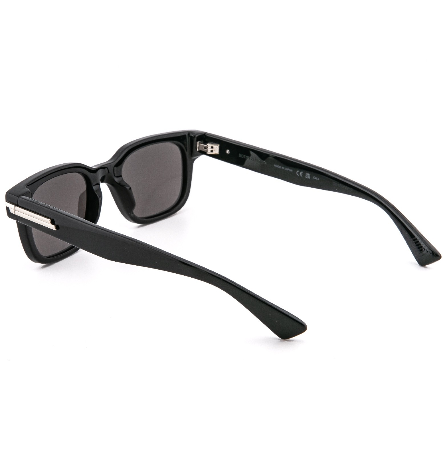 BOTTEGA VENETA 1411 BV1411S Black Classic Squared Unisex Sunglass 001 Authentic