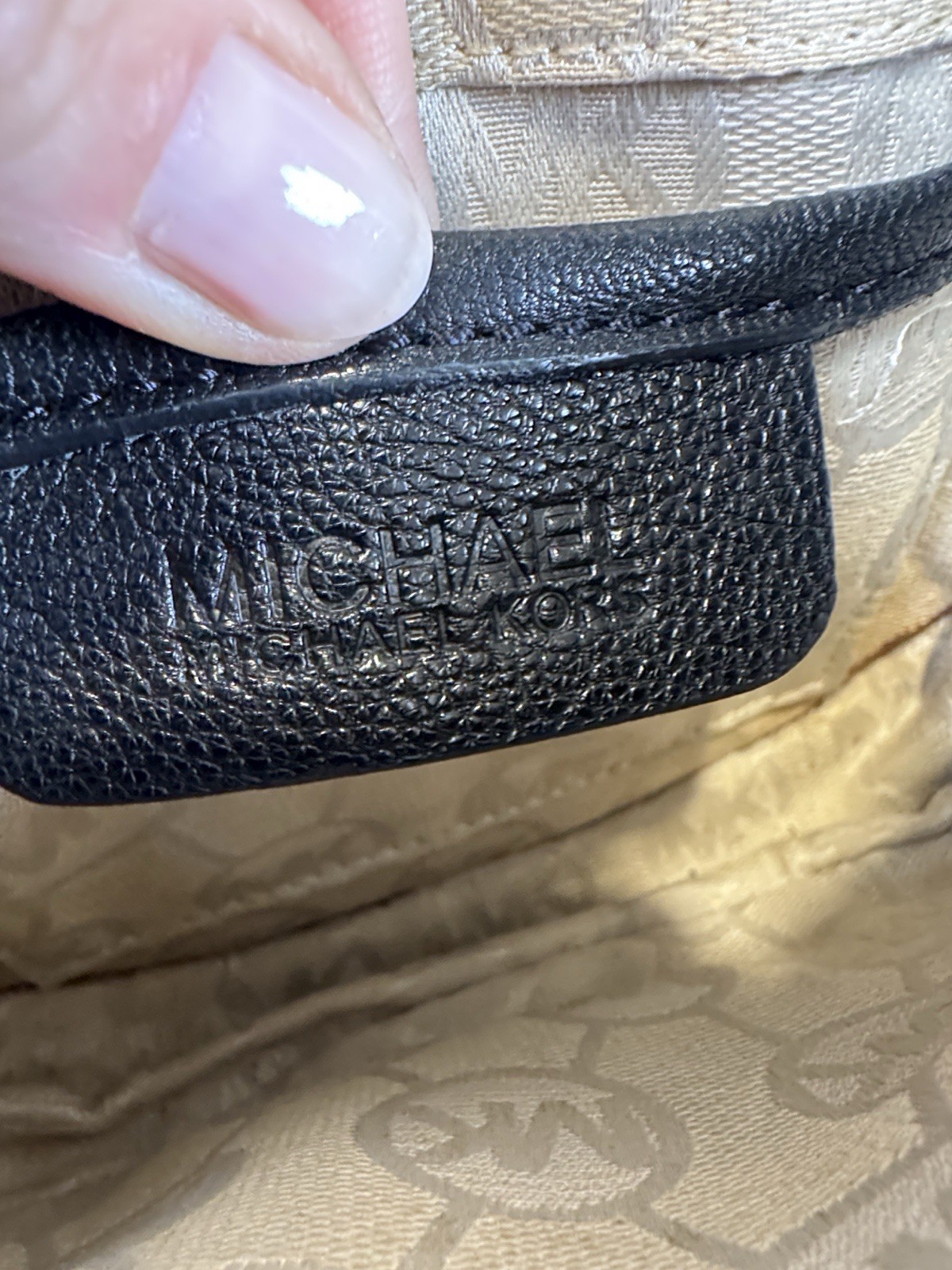 Michael Kors Black Leather Small Saddle Crossbody Bag Gold Buckle