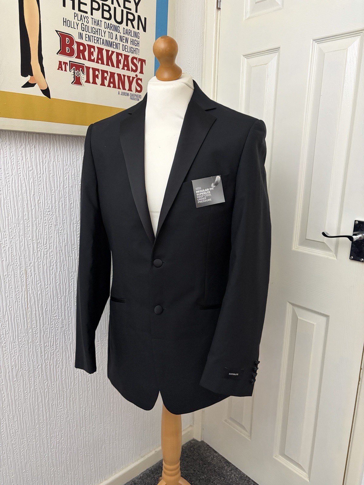 Marks & Spencer M&S Men’s Black Tuxedo Evening Dinner Jacket 38L