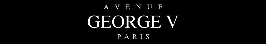 Avenue George V Paris Men’s Long Sleeves Shirt Blue Diamond Golden Rhinestone