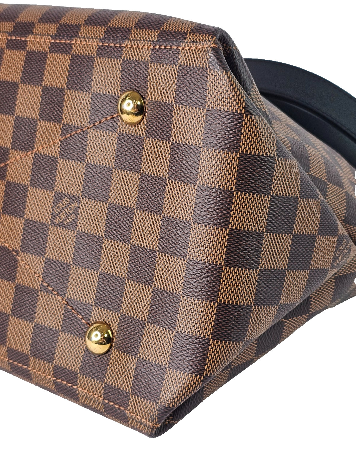 LOUIS VUITTON Damier Ebene a Calfskin Maida Shoulder Hobo Bag 2 Way Tote ARTSY