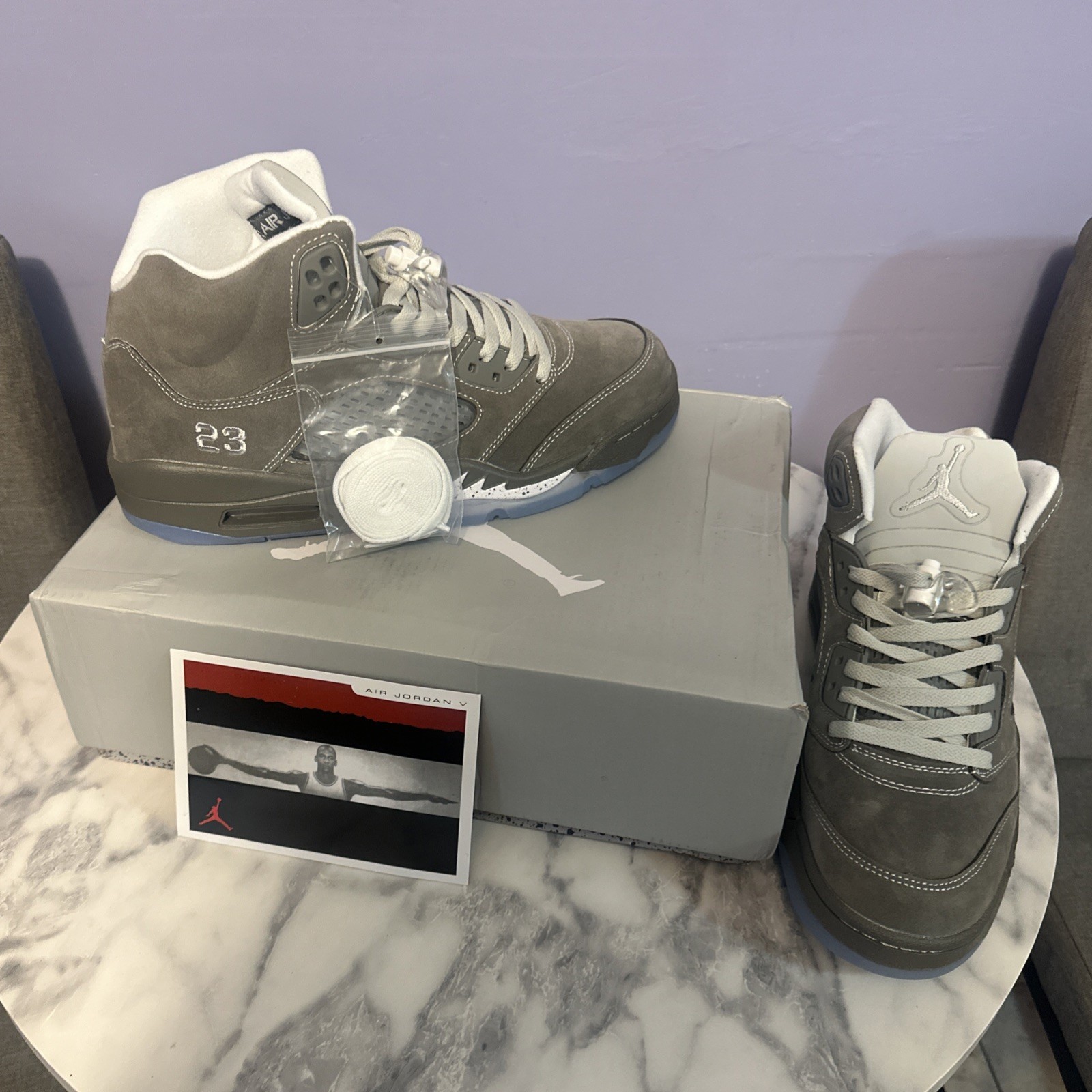 Air Jordan Five Retro 2026 Wolf Grey- Men’s Size 10.🔥