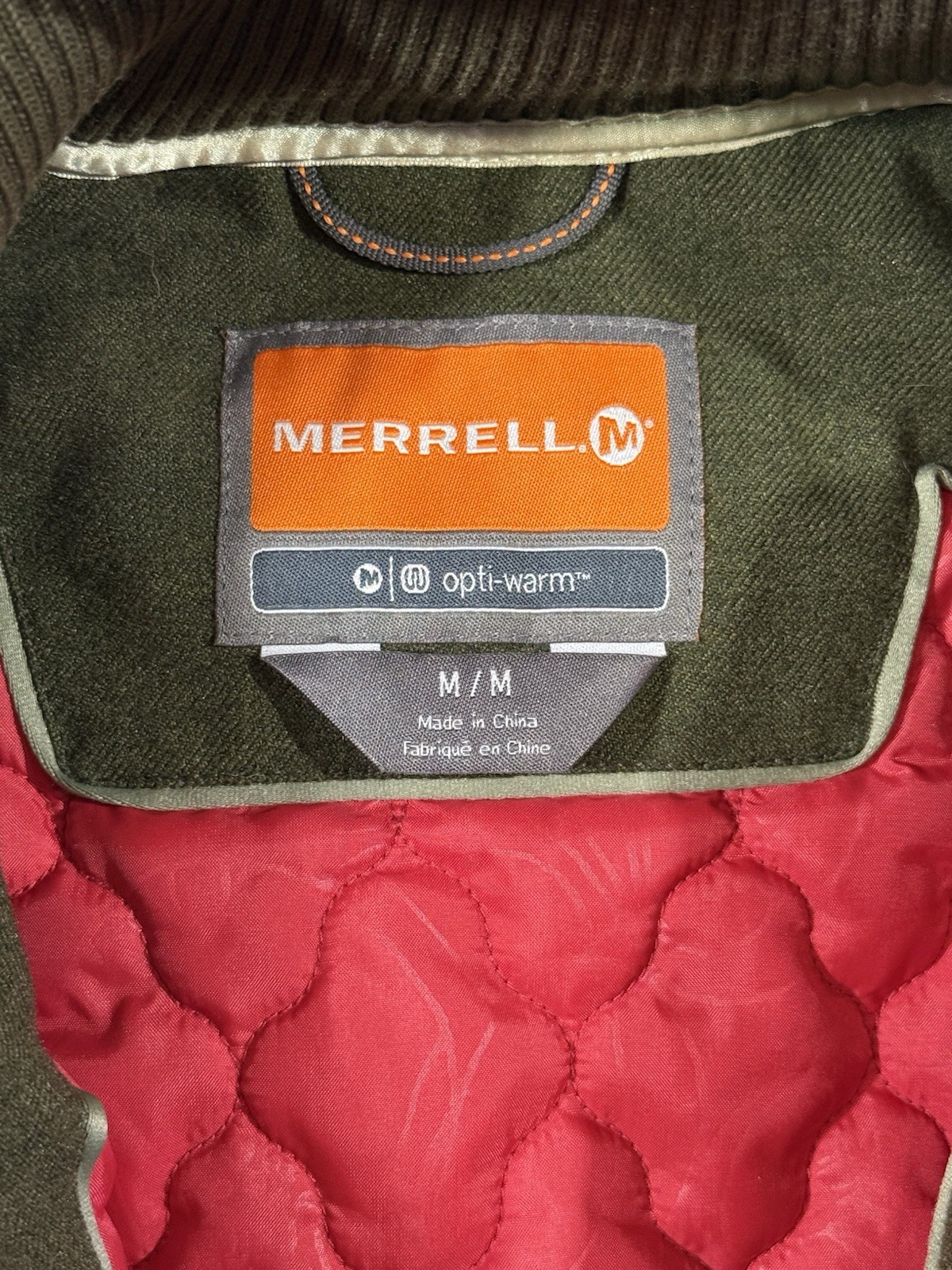 M Green Women’s Merrell Opti-Warm Duffle Coat Full Zip Toggle Quilt Lined Hooded