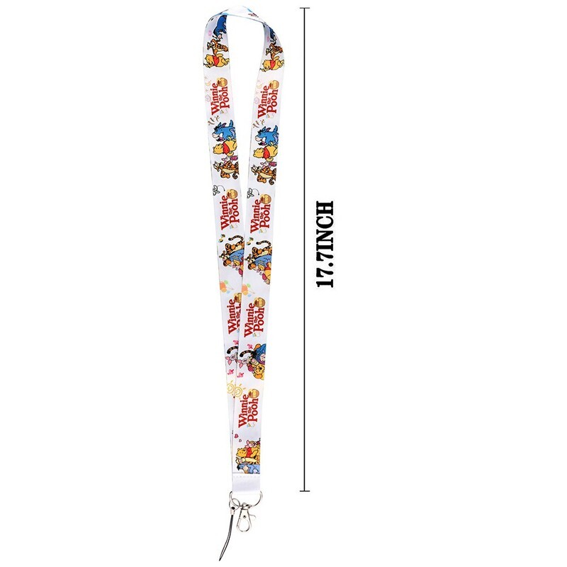 Winnie the Pooh & Friends Character Themed Lanyard ID Badge Holder Keychain