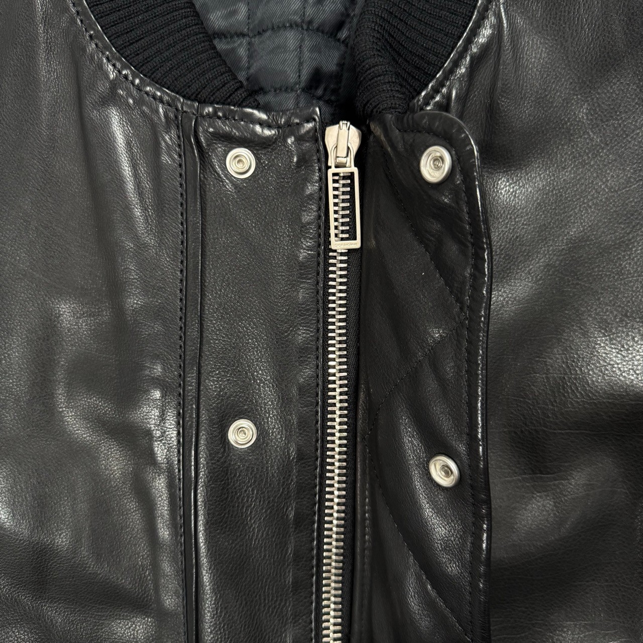 Dior Homme Leather Blouson 48 Black
