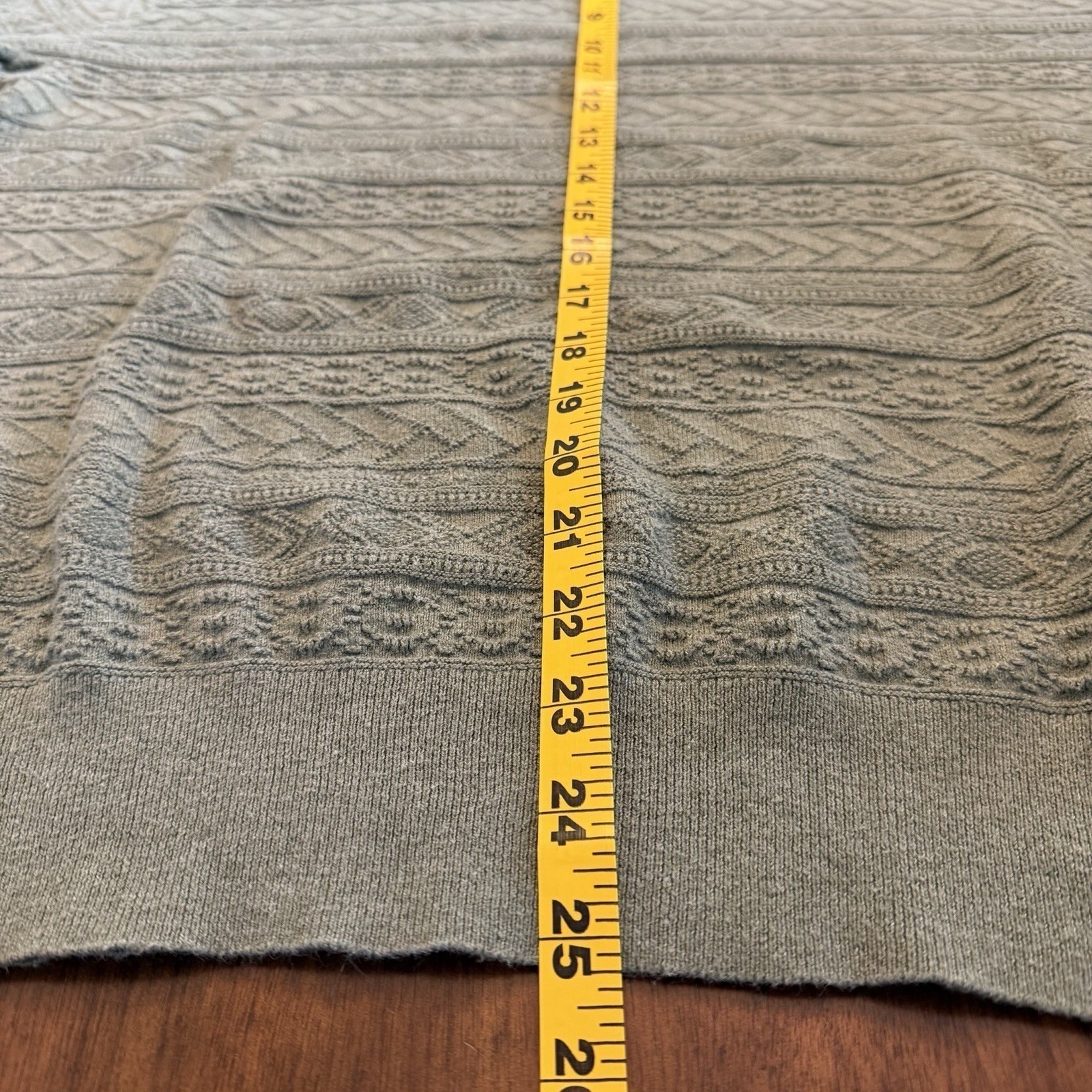 J Crew Sweater Mens M Green Cotton Guernsey Knit Pullover Crewneck Normcore