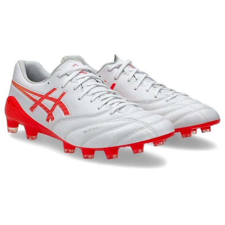 Asics Soccer Cleats DS Light X-fly 6 White Red 1101A076 101 US4H-11H w/Box New