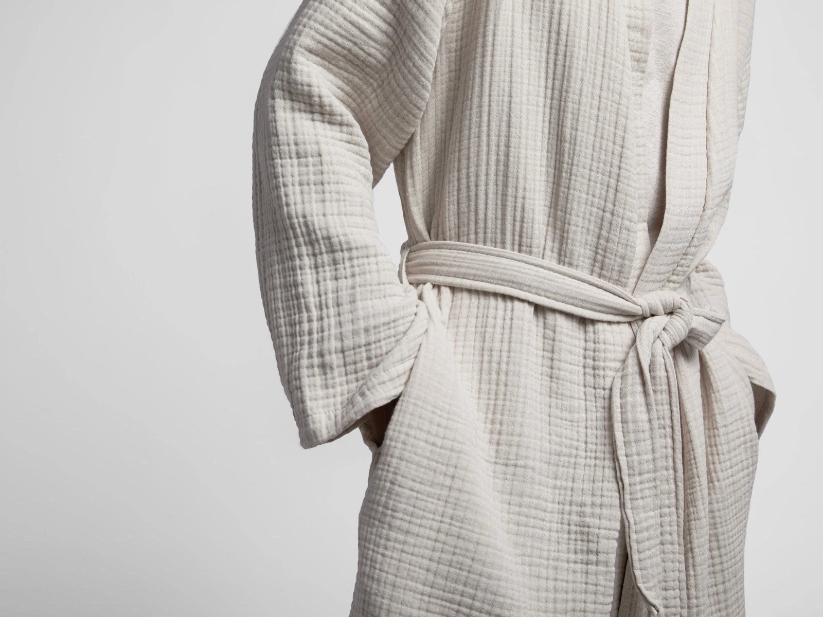 Parachute Cotton Gauze Bathrobe Bone NWT Womens S