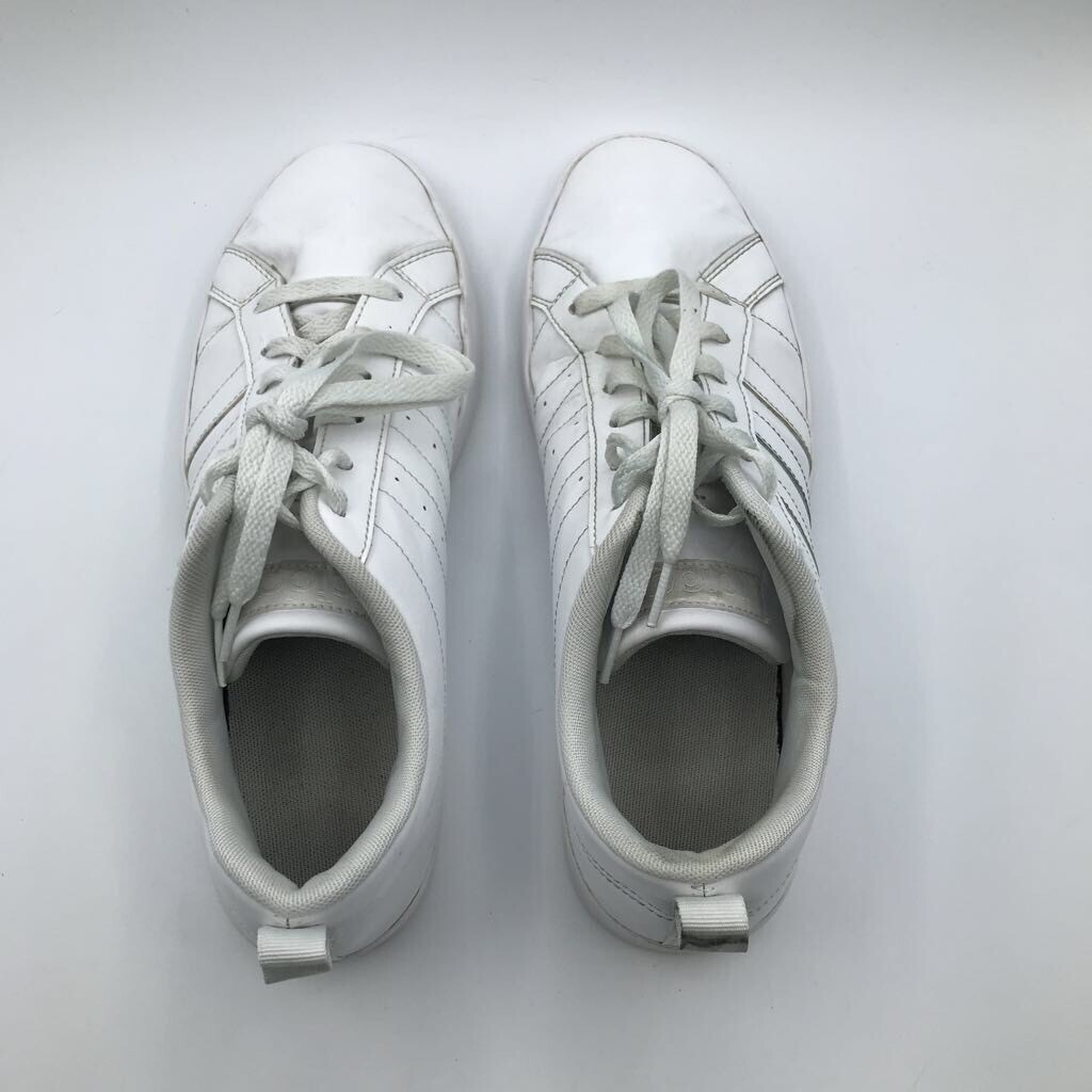 Adidas Womens Neo Vs Pace Sneaker Shoes White DA8799 Lace Up Low Top Leather 10M