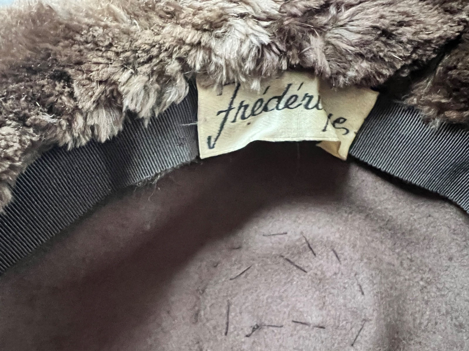 Vintage Round Real Fur and wool Hat , STYLISH, tassel.