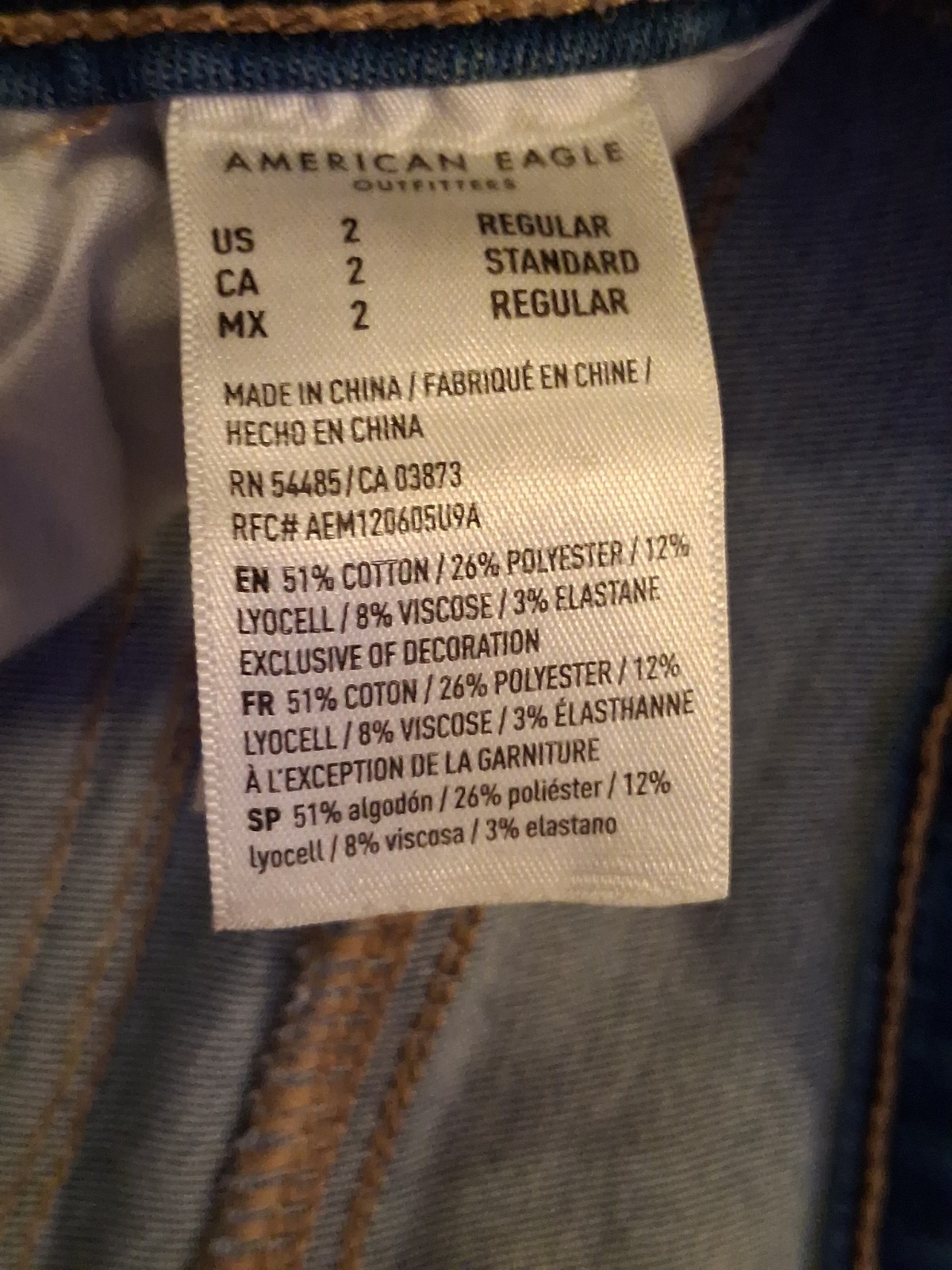 American Eagle Next Level Jeans Womens 2 Distressed High Rise Jegging Stretch