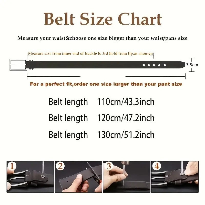 Men’s belts,Full Grain Genuine Leather Casual Dress Jeans Belts for Men
