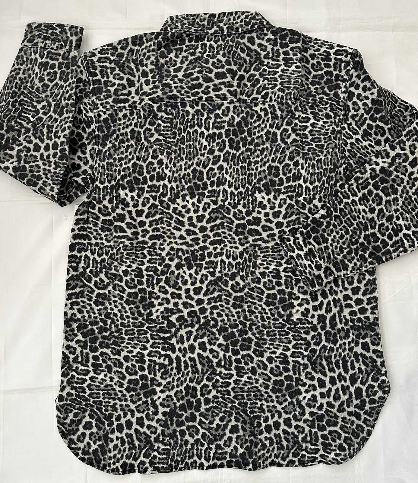 ROBERT RODRIGUEZ ‘SIMONE‘ OVERSIZED BUTTON DOWN SHIRT, LEOPARD, SIZE S, NWT