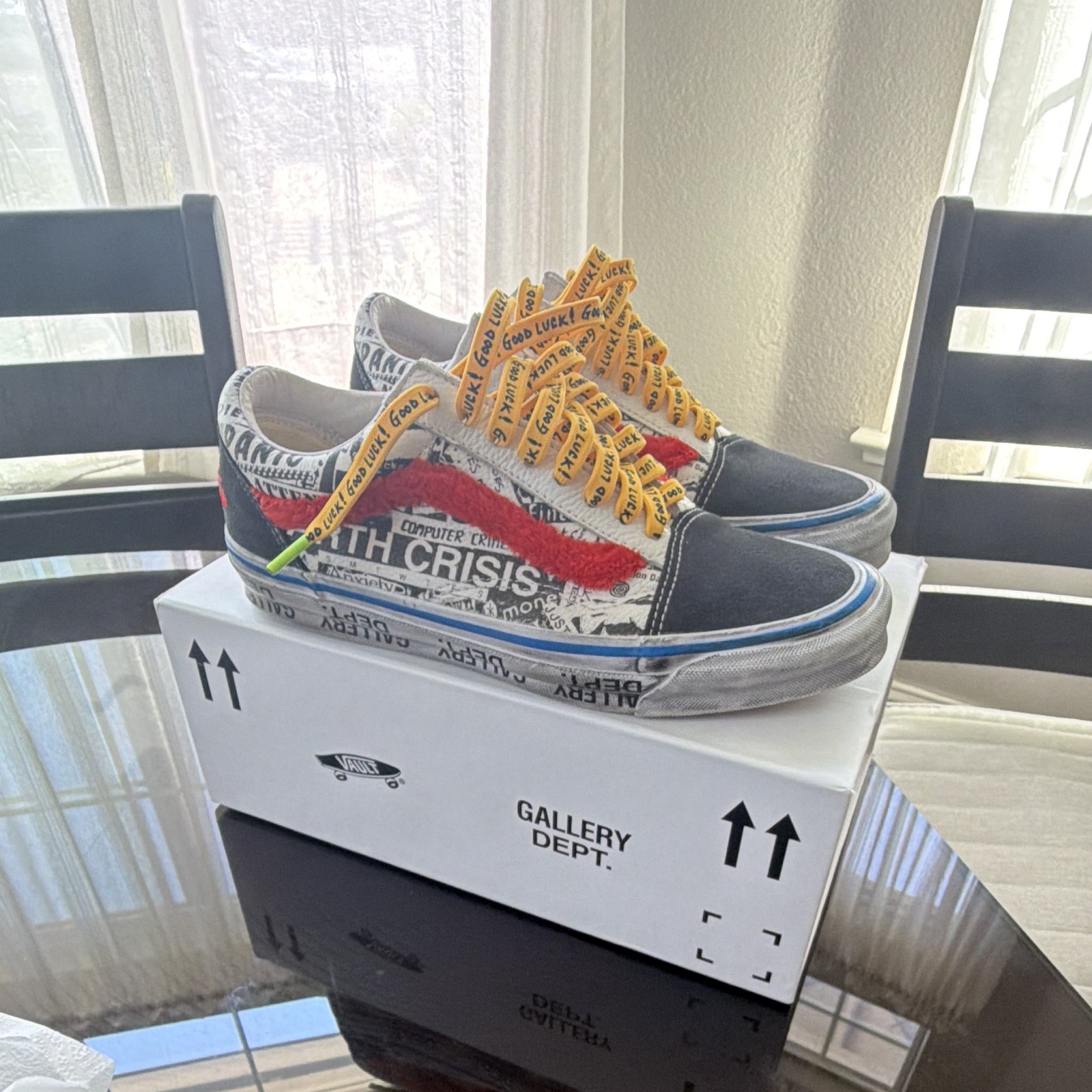 VANS Old Skool Gallery Dept Low Top Canvas Sneakers Multicolor Graphic Print