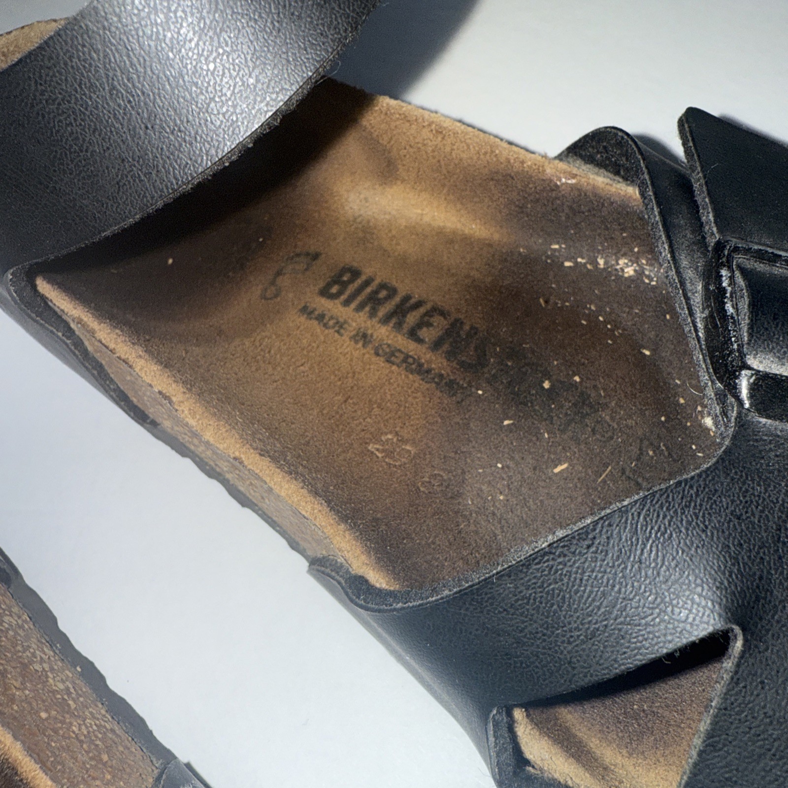 Birkenstock Womens Rio Slingback Black Birko-Flor Size 38 Normal Ankle Strap