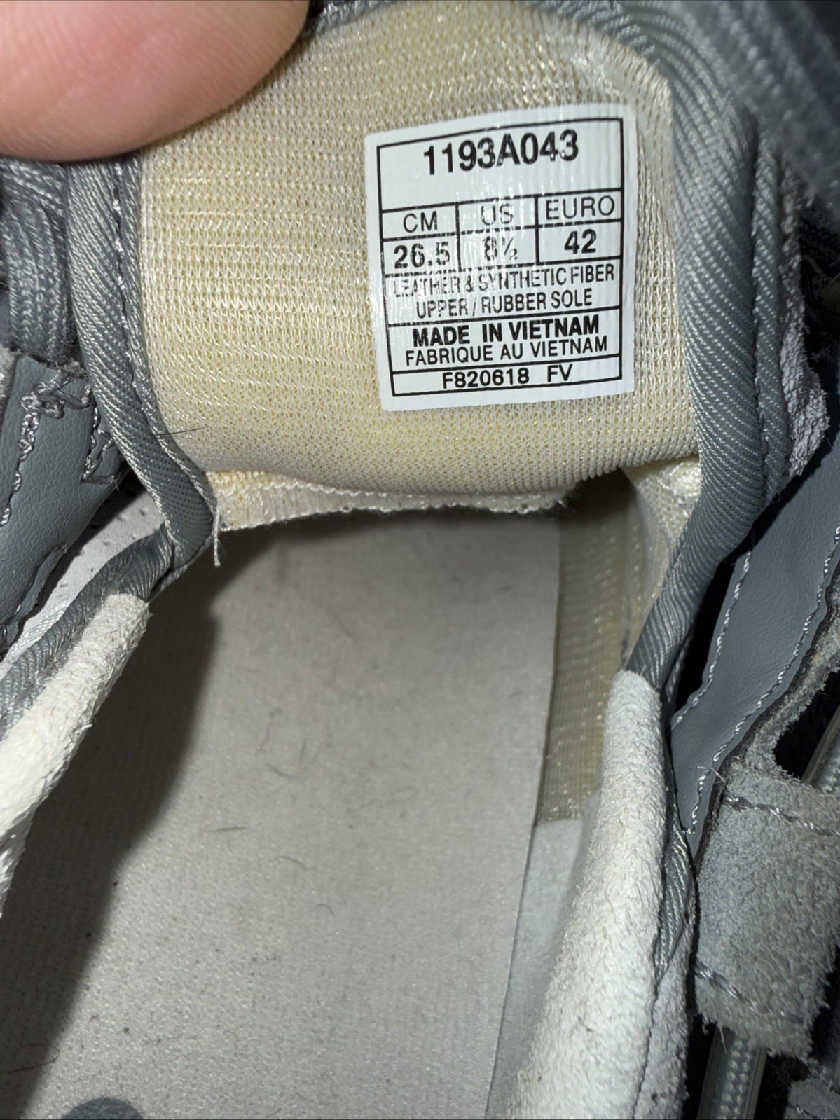 ASICS MEN’S TIGER GEL MAI MID GREY STONE SHOES Men’s 8.5 SB9