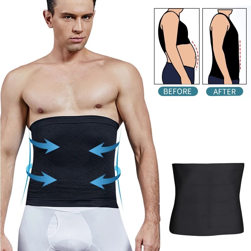 Body Shaper Belt Waist Trainer Belt for Men Fitness Fat Burning Girdle Shapewear