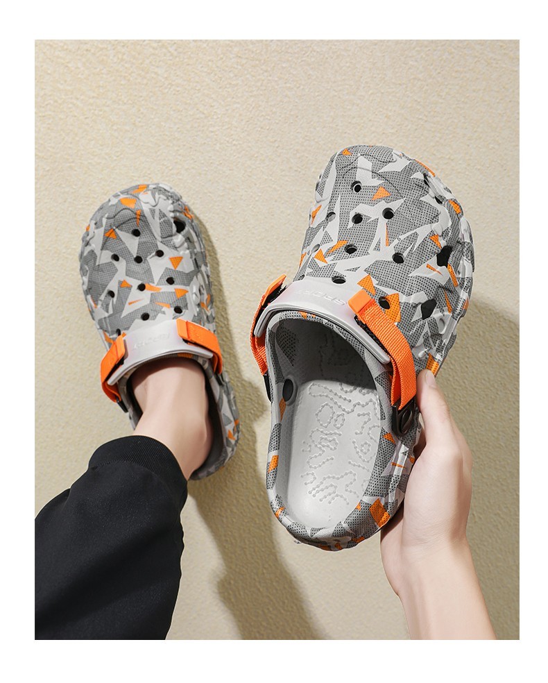 Unisex Camo EVA Foam Clogs Slip On Garden Shoes Non Slip Beach Shower Sandals