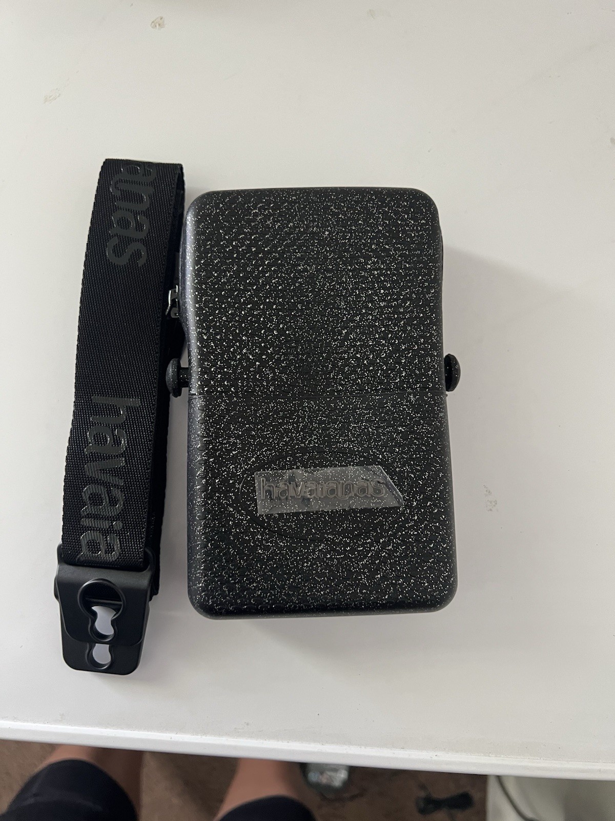 Havaianas Mini Black Rubber Silicon Crossbody