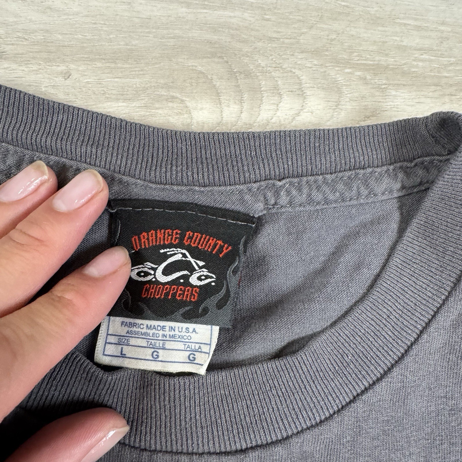 Vintage Y2k Orange County Choppers Center Logo Sword Motorcycle Grunge Men’s L