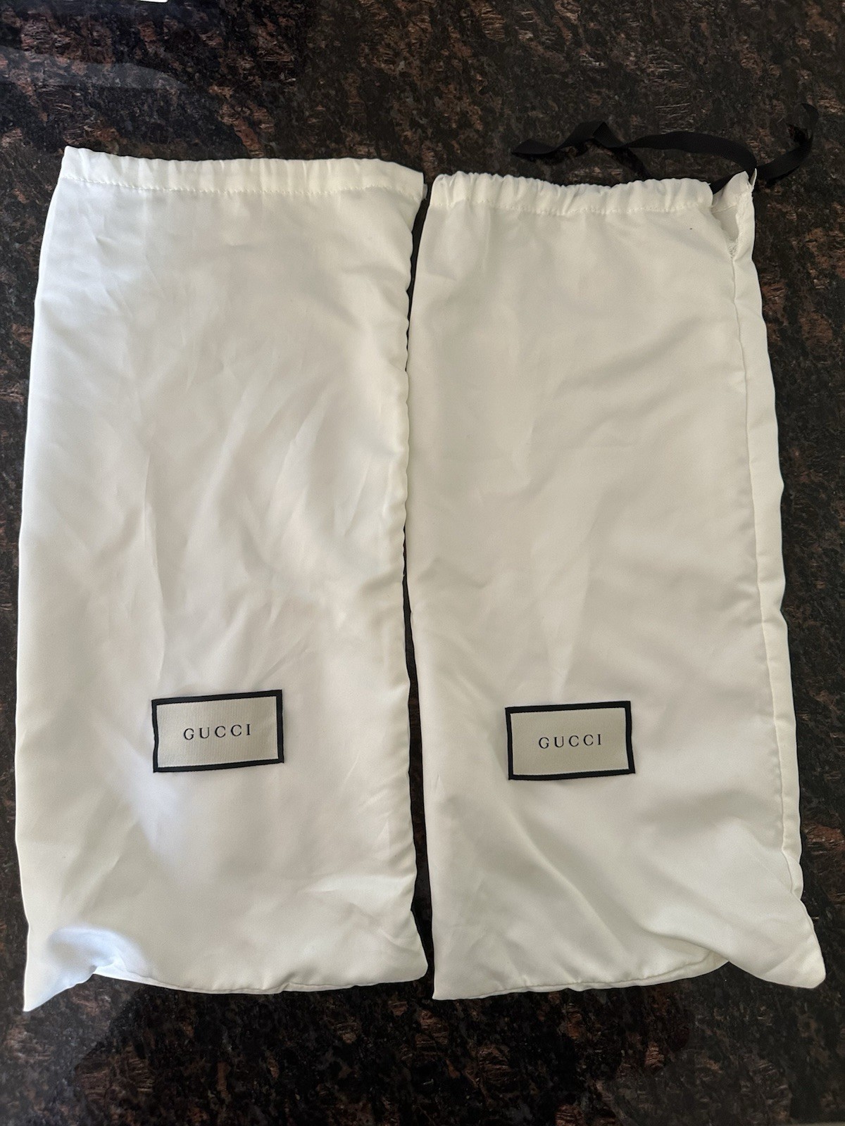 Gucci Men’s White Web Rubber Pool Slides Size 12