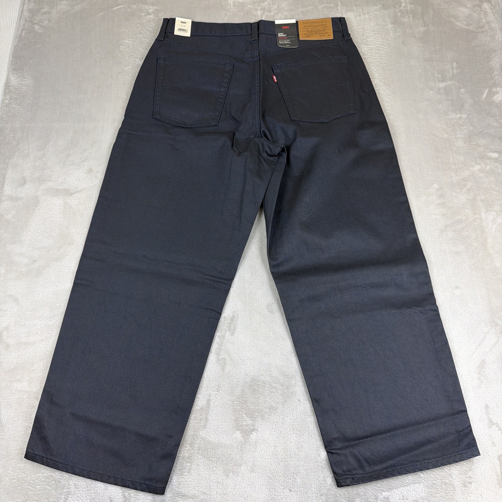 Levi’s Premium 578 Baggy Coated Denim Jeans Men’s Size 34×30 Blue Cotton Y2K