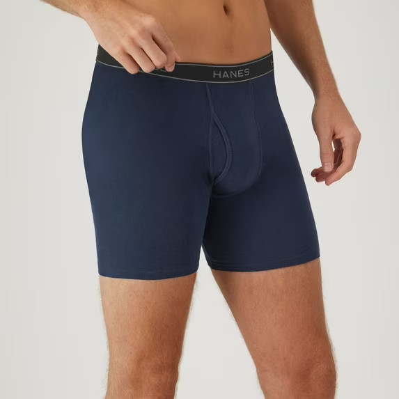Hanes Men’s Value Pack Assorted Boxer Briefs – Set of 10