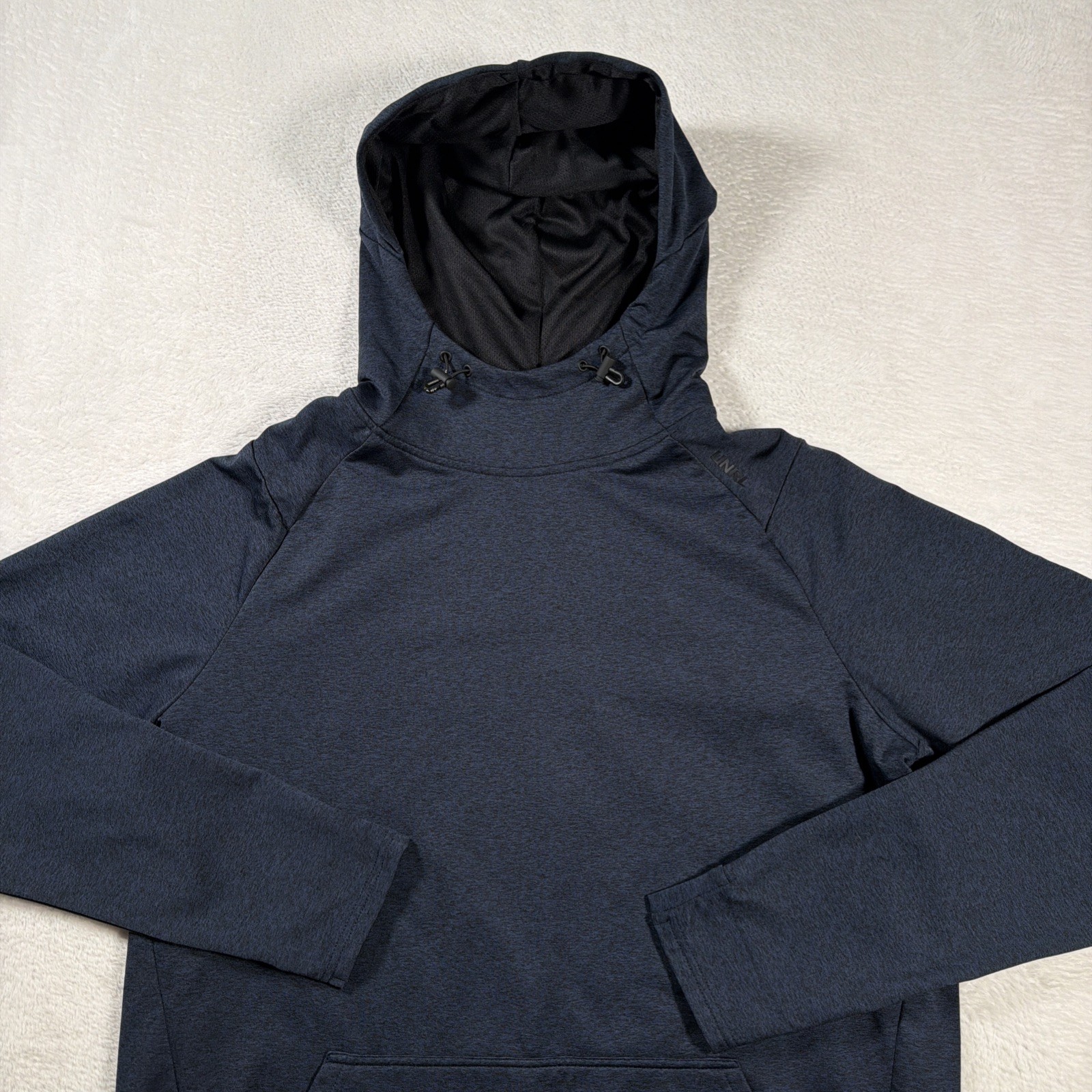 UNRL Hoodie Mens Large Navy Crossover Performance Pullover Stretch Unreal Golf