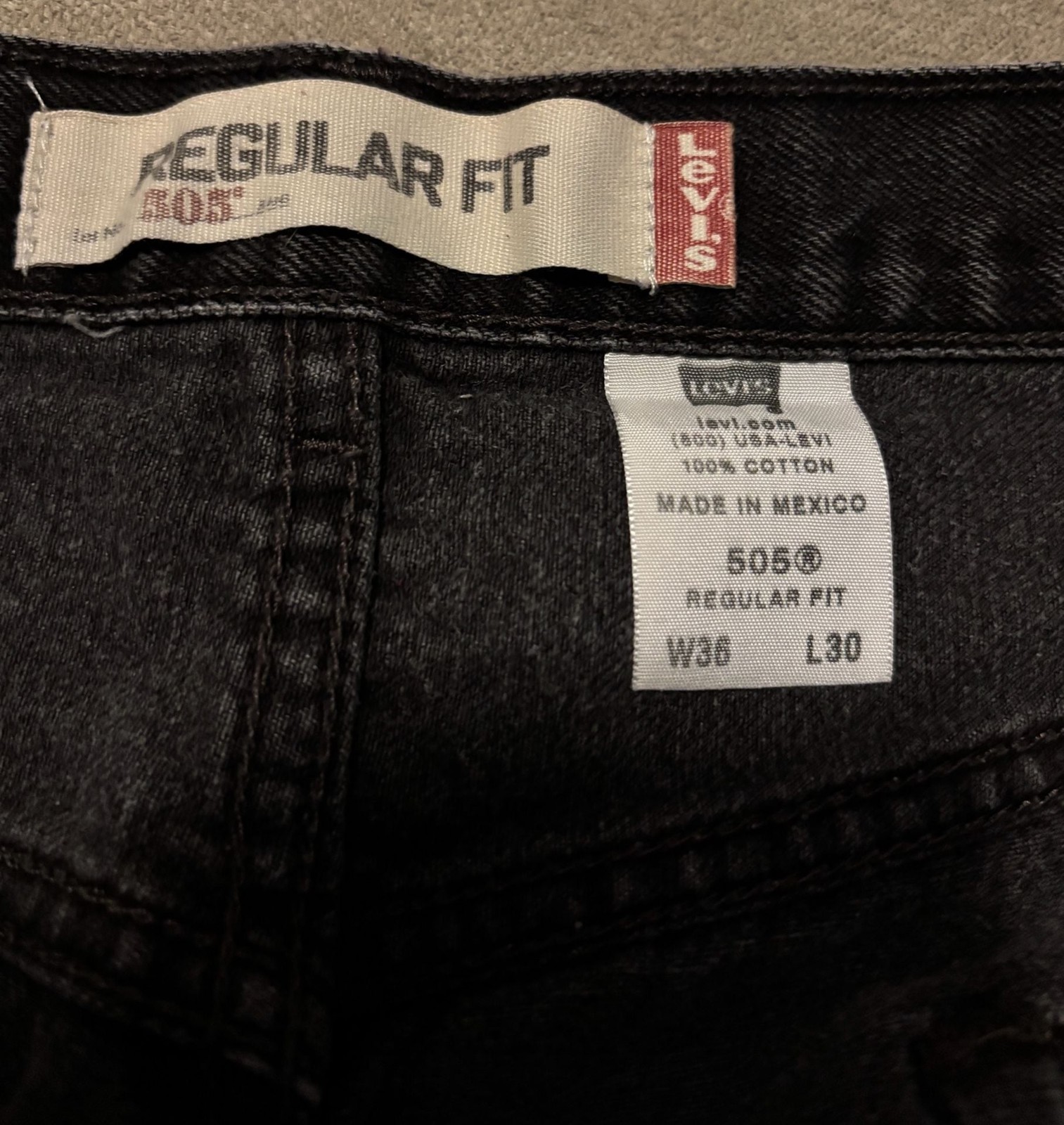 Levi’s 505 Regular Fit Straight Leg Jeans in Black