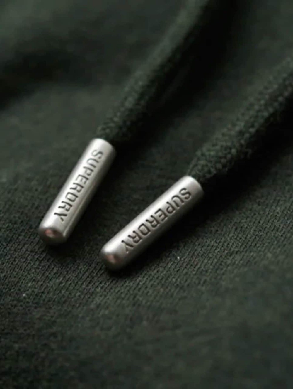 Superdry Mens Vintage Logo Essential Hoodie Olive Marl